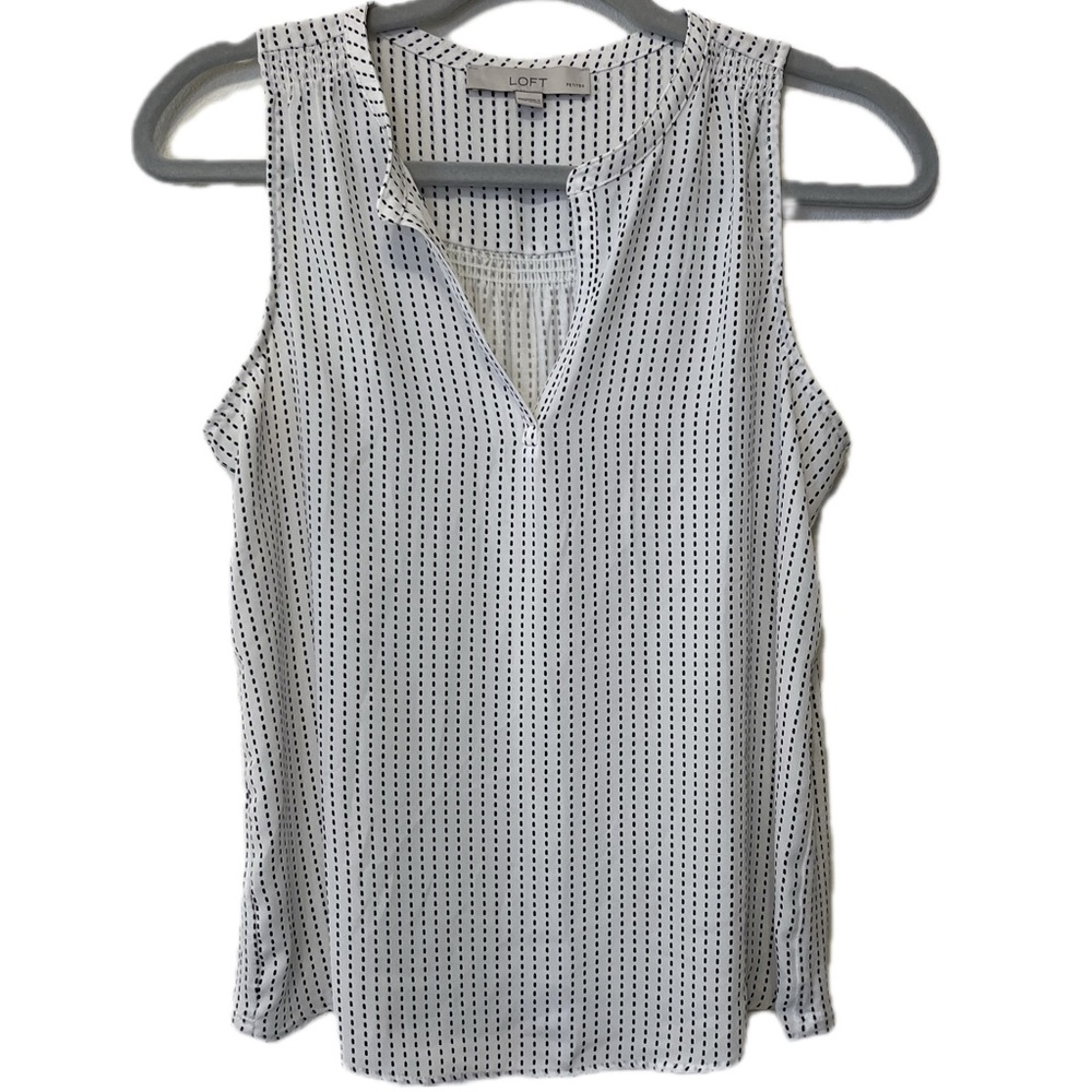 LOFT Women’s Top, Sleeveless Tank style Blouse XXS Petite, EUC